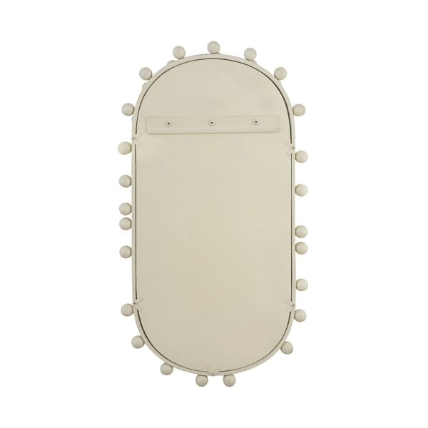 Furniture Edit Bubbles Ivory Oval Wall Mirror