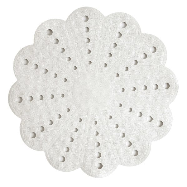 Showerdrape Petal White Anti-slip Shower Mat 540mm