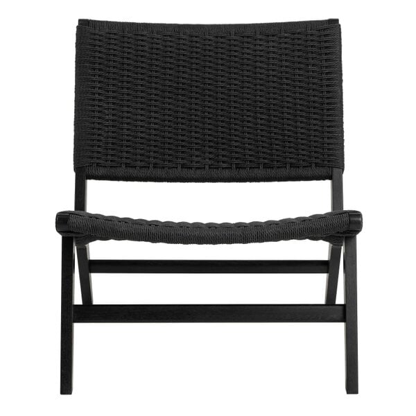 Wyld Haus Wigletree Black Wood Lounge Accent Chair