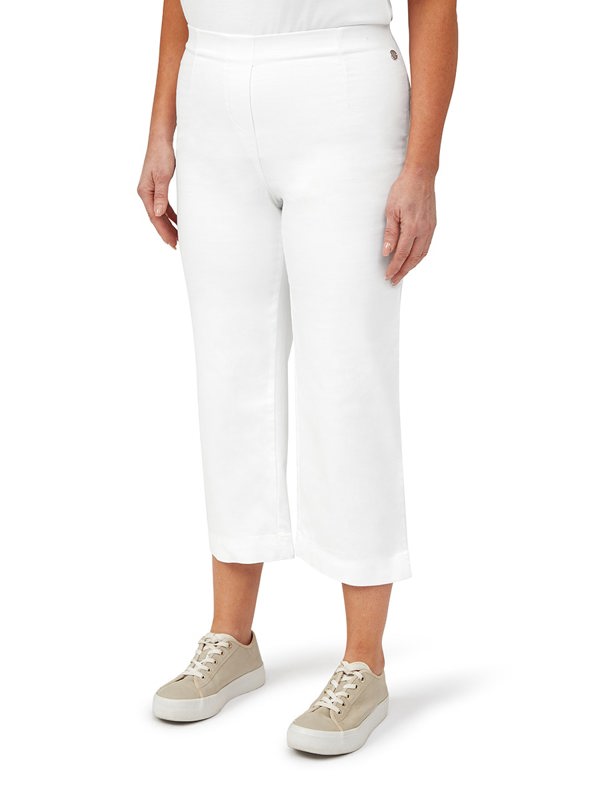 PennyPlain Wide Cropped Jegging - White Wash