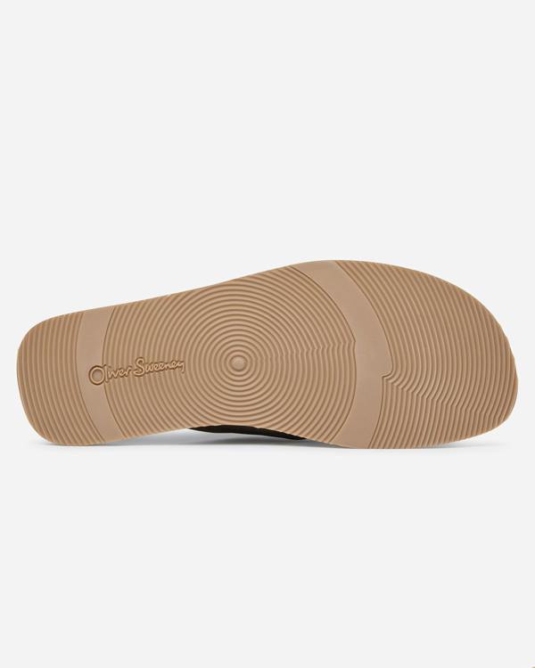 Oliver Sweeney Chesil Nubuck Mens Sandals - Brown | CHO | Designer Mens Sandals