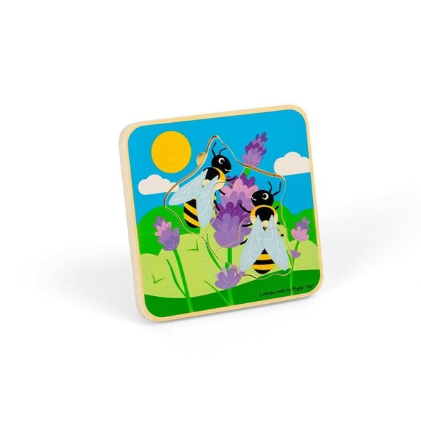 Bigjigs Toys Lifecycle Layer Puzzle - Honeybee