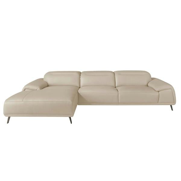 Angel Cerdá Corner sofa in taupe grey leather 6149/6150