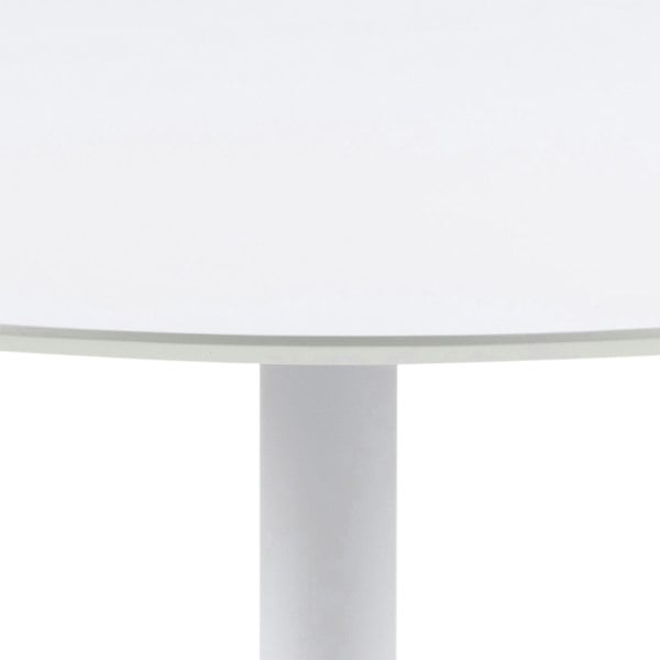 Furniture To Go Ibiza Round Dining Table with White Top and White Base