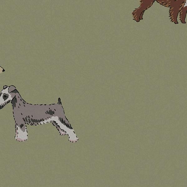 Sophie Allport Doggy Daycare Mossbank Green Wallpaper
