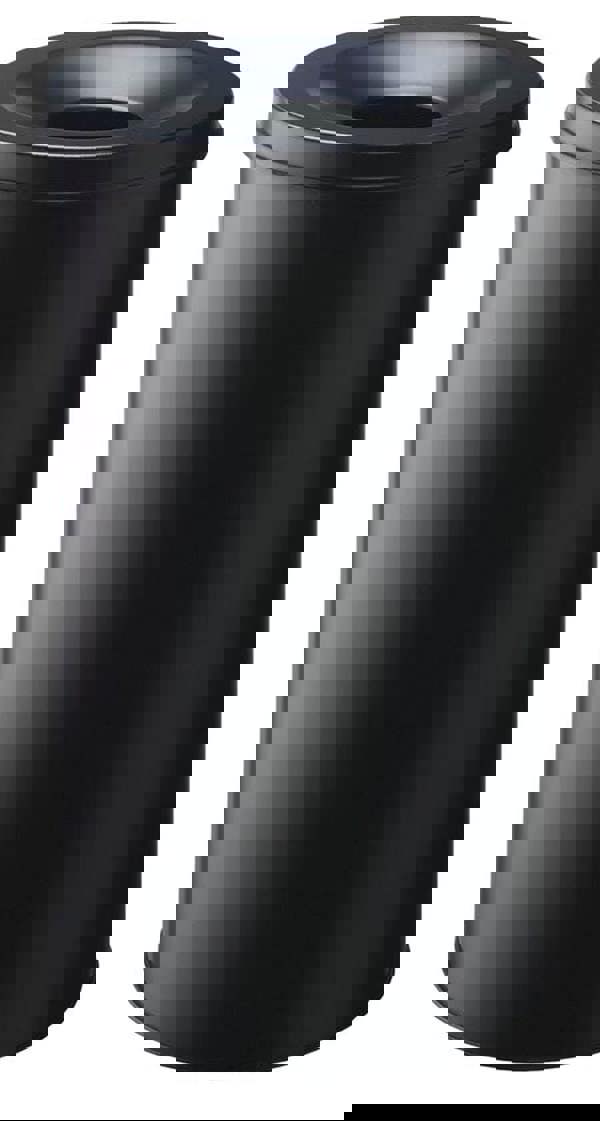 Durable Fire Extinguishing Metal Waste Bin | TUV Certified | 60L | Black