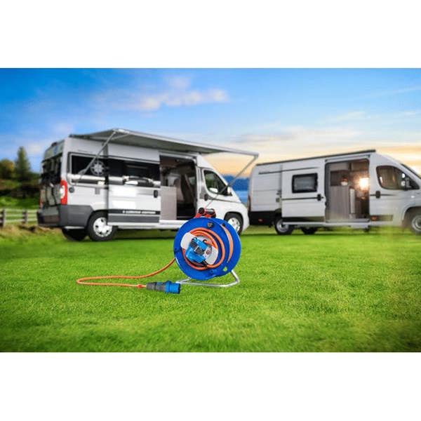 Brennenstuhl Caravan Camping CEE Cable Reel - 25 Metre Heavy Duty Cable