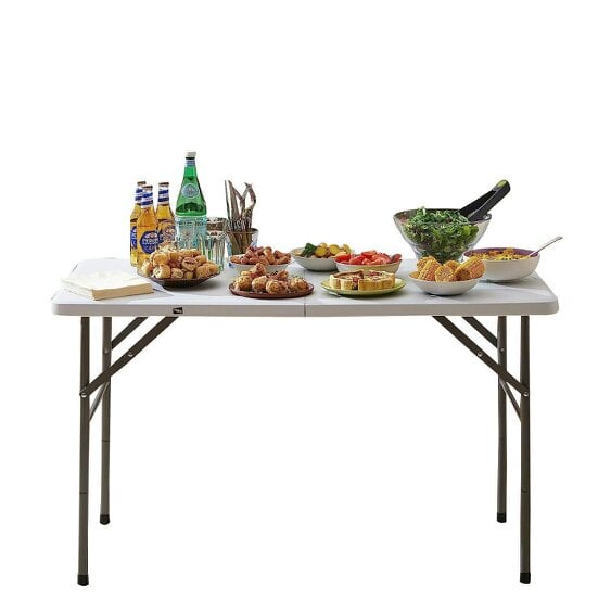 Neo White Folding Picnic Table Portable 4FT Extendable Height