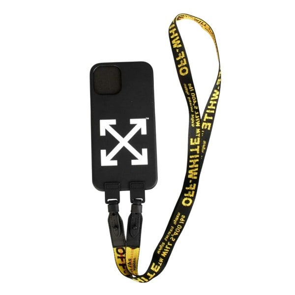Off White iPhone 12 Pro Max Compatible Case - Yellow/Black