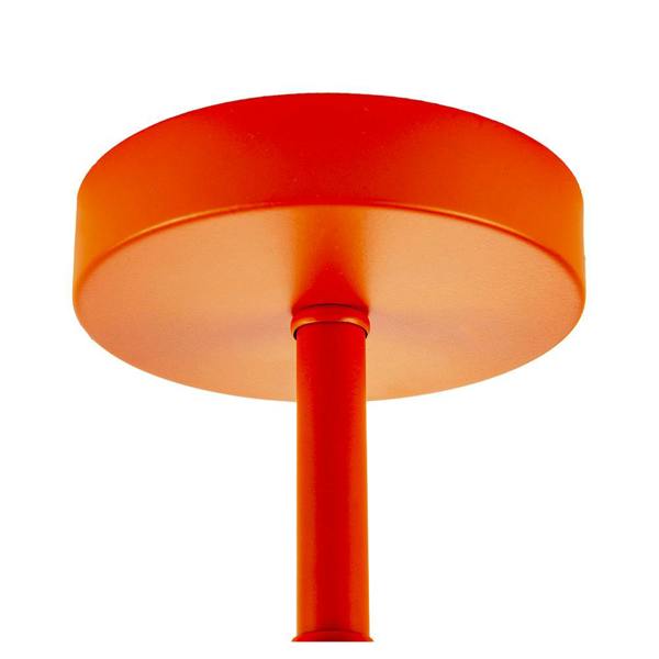 Traditional Matte Orange Ceiling Light Fitting to Hold Lamp Shades Image 4