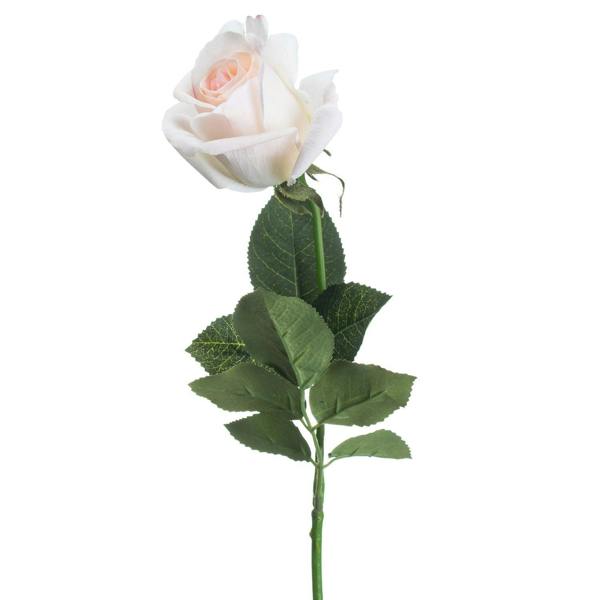 Wyld Haus Set of 3 Artificial Flowers Palest Pink Tea Rose Stems