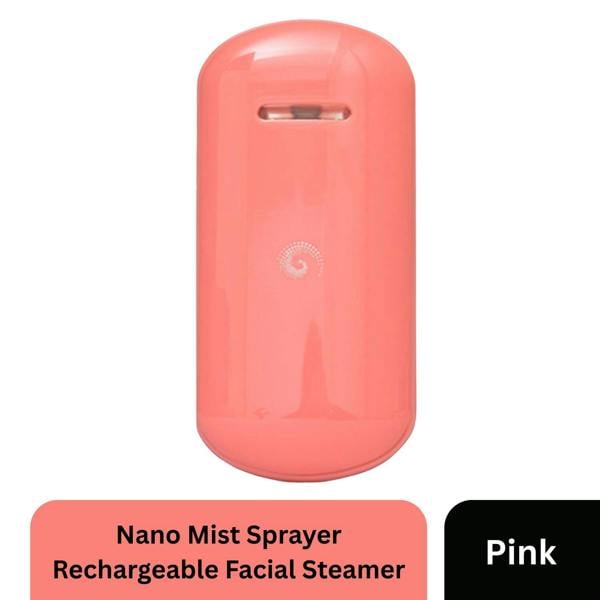 Aquarius Portable Nano Mist Sprayer Pink Handheld Rechargeable Facial Steamer