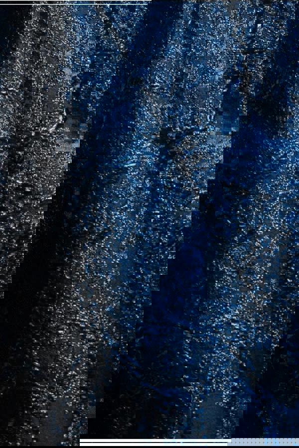 Jacquard Sleeveless A-line Midi Dress - Navy Blue DR4163