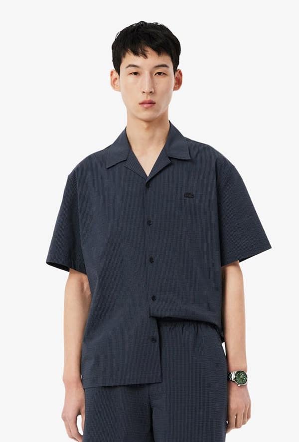Lacoste Relaxed Fit Seersucker Shirt