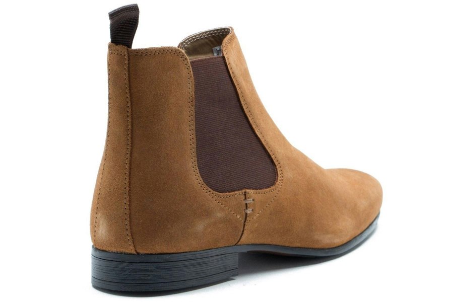 Thomas Crick Red Tape Crick Stanway Suede Pointed Leather Mens Ankle Chelsea Boots