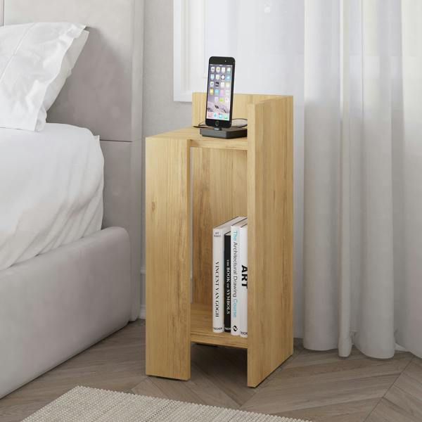 Decortie Elos Modern Narrow Bedside Table Right Module 25x25x60cm