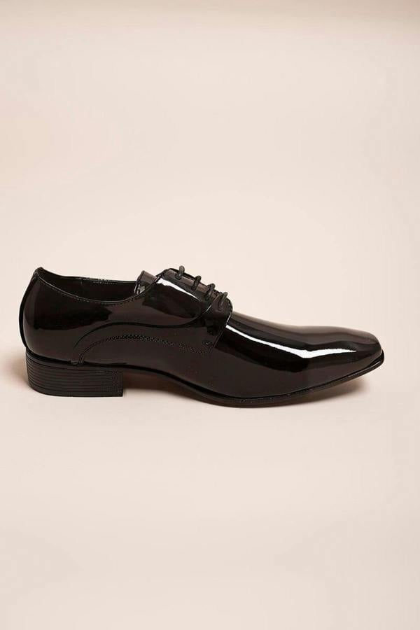 Jaxon Lace Up Derby Formal Dress Work Shoes - Jet Black