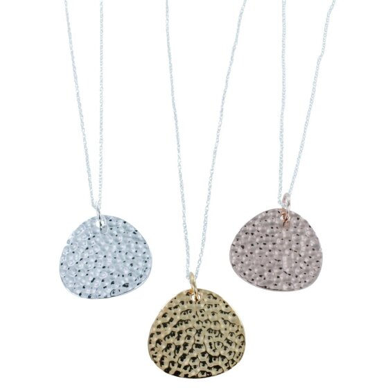 Reeves & Reeves Lexi Necklace in Hammered Sterling Silver