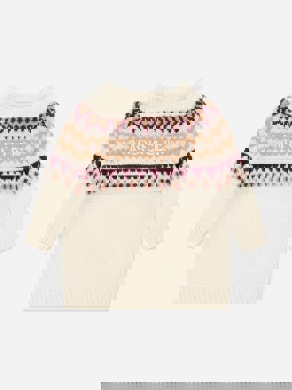 Moncler Enfant Baby Girls Wool Knitted Dress in Ivory