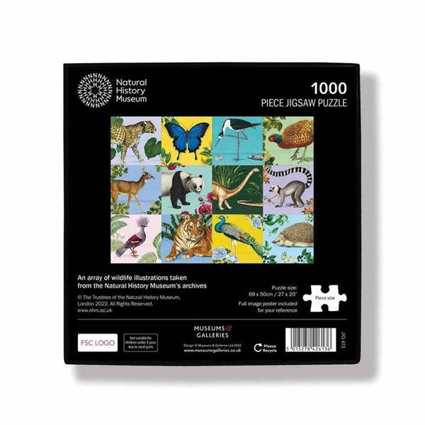 Natural History Museum, Wildlife Jigsaw, Jigsaws & Puzzles, History & Literature, Gift