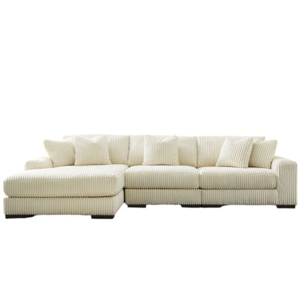 Snug Furniture Jumbo Cord 3 Piece Modular Sofa Left Hand