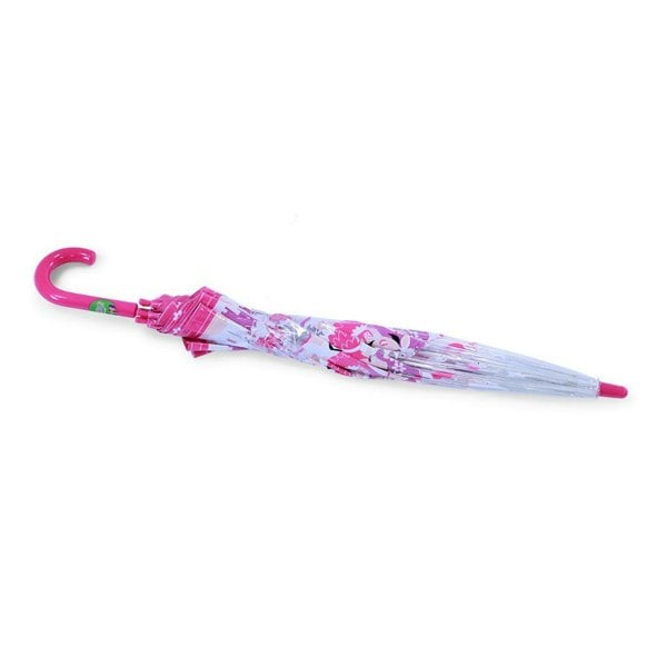 Unicorn Bugzz Clear Kids Umbrella Flat Lay Closed