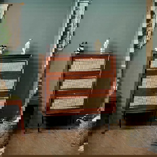 Xavier Sideboard, Side Cabinet, Rattan - bathroom furniture tall cabinet