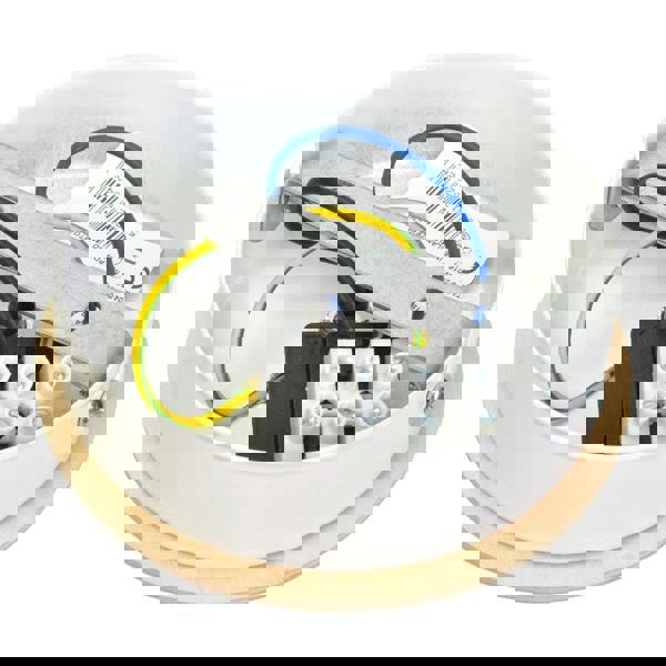 Milagro Dama Pendant Lamp Hand Made Scandi Syle White With Wooden Detail