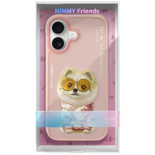Nimmy Friends Nimmy Glass Cool Dog Case with MagSafe for iPhone 17 6.3" Pink - N-YJ-IP17-031