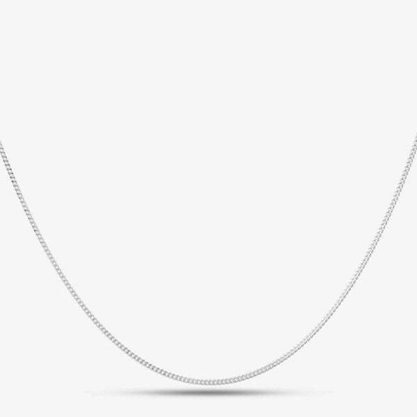 T. H. Baker Sterling Silver 16 Inch Flat Curb Chain CU2DC035/0.40