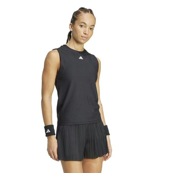 Adidas Womens/Ladies Regular Tennis Vest Top - Black - 