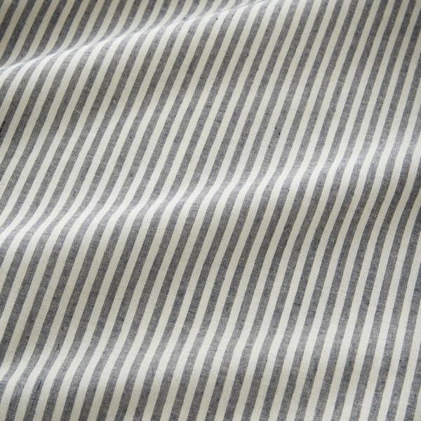 Pineapple Elephant Cotton Rich Narrow Woven Stripe Duvet Cover Set Blue