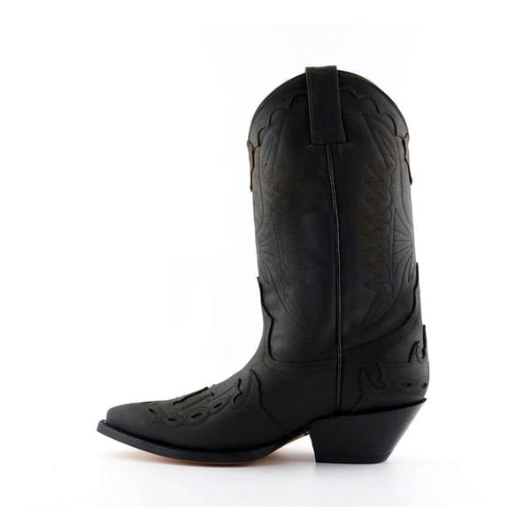 Grinders Unisex Brown Leather Cowboy Boots-Arizona HI