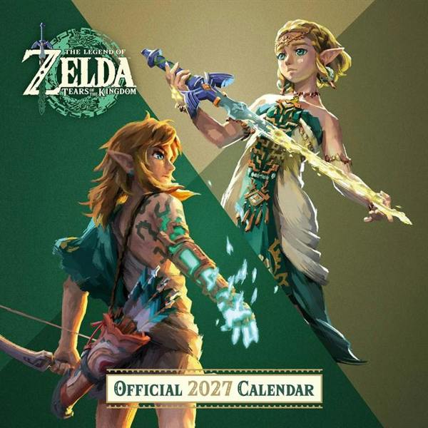Nintendo, The Legend Of Zelda Calendar 2027, Wall Calendars, Month To View, Entertainment, Gift