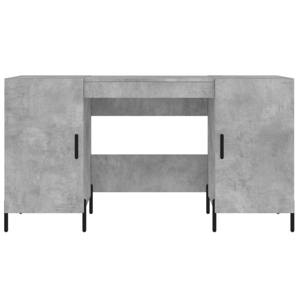 Berkfield Desk Concrete Grey 140x50x75 cm Engineered Wood