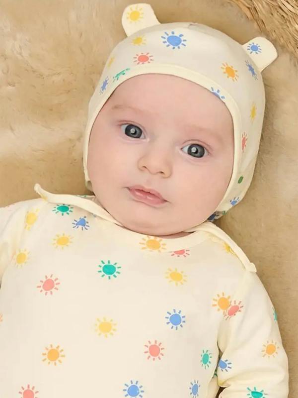 The Bonnie Mob Dreamy - Rainbow Sunshine Organic Baby Playsuit