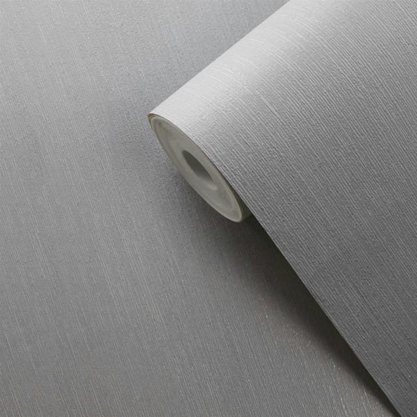 Indra Texture Grey & Silver Wallpaper