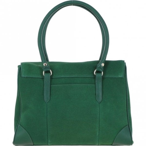 Ashwood Two Section Flap Over Suede Tote Bag