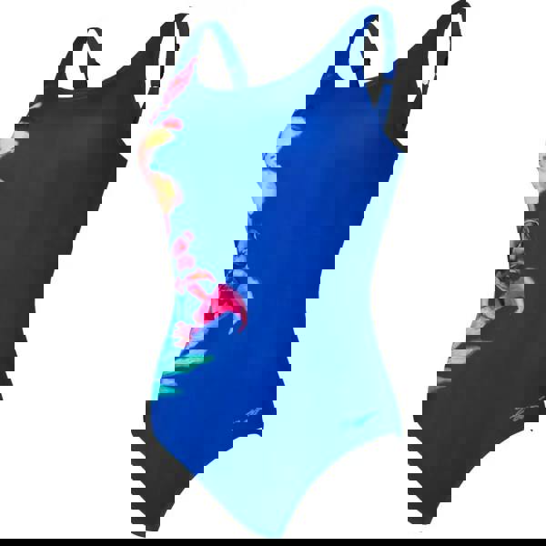 Zoggs Paradiso Adjustable Scoopback Swimsuit - Blue/Multi