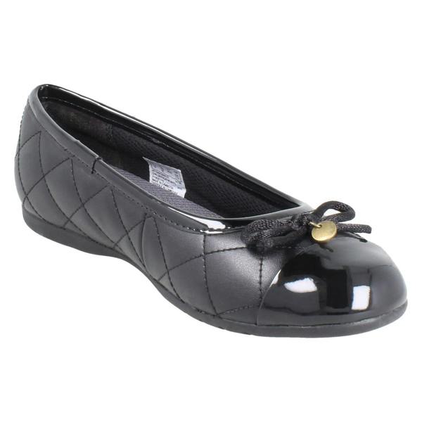 Clarks Girls Clarks Quilted Slip On Ballerina School Shoes Dance Cap