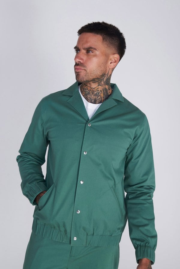 Harry Brown London Cadiz Shacket Cotton Jacket - Green