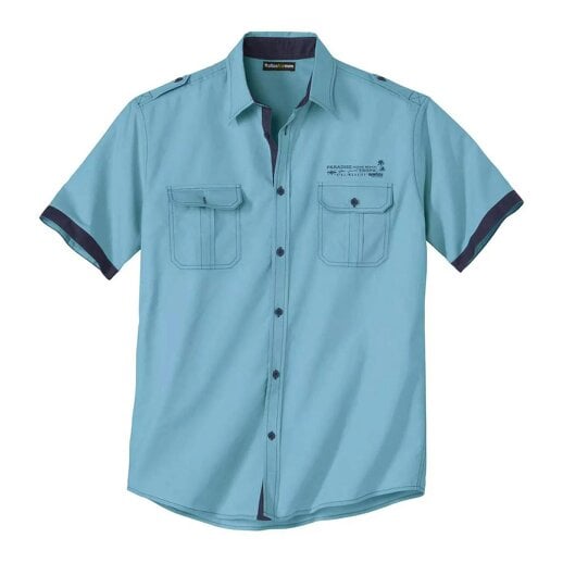 Atlas For Men Mens Pilot Shirt - Turquoise