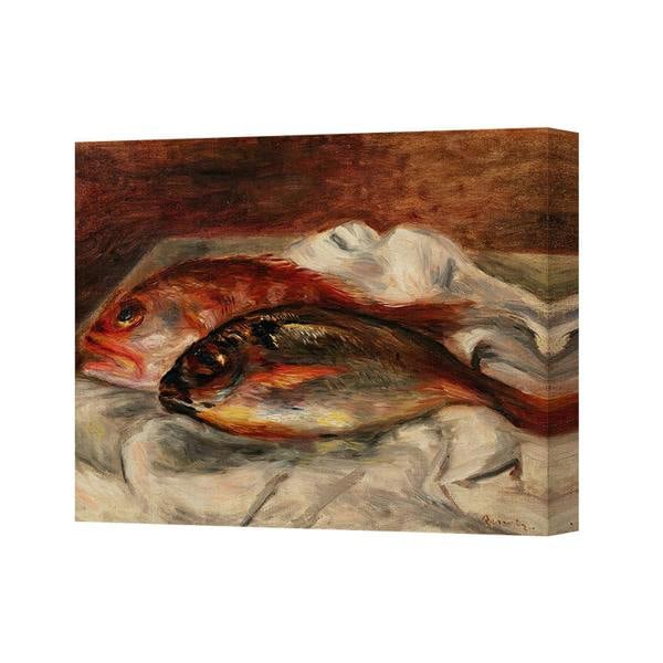 Benjamin Tate Design Two Fish Still Life Oil Painting On Canvas Wall Art Decoration