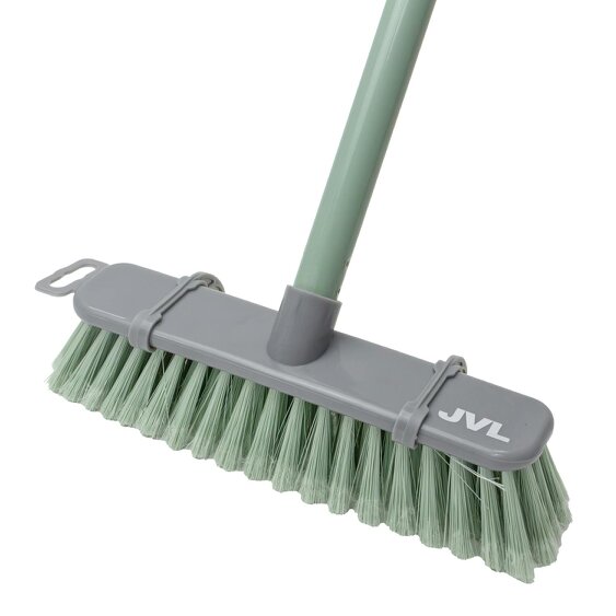JVL Angled Sweeping Brush With Soft Bristles - Green