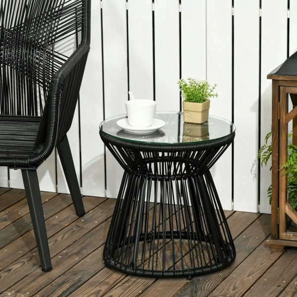 Rattan Side Table
