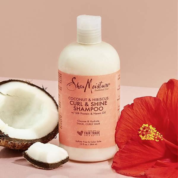 shea moisture coconut shampoo with silk Protein smooth hair leaving it silky-soft while Neem Oil controls frizz and gives your curls a brilliant shine.