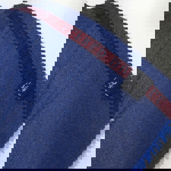 Dunhill pure cashmere woven scarf in a subtle herringbone pattern