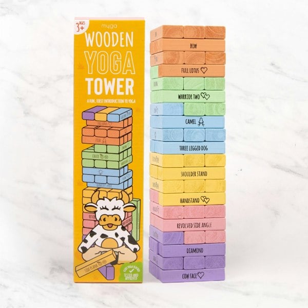Myga Giant Wooden Yoga Tower – Fun, Balance, and Mindfulness