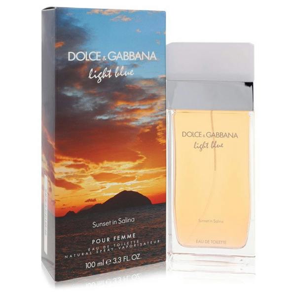 Dolce & Gabbana Light Blue Sunset in Salina by Dolce & Gabbana Eau De Toilette Spray 3.4 oz for Women 100 ml