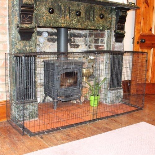 Safetots Original Fireguard, Premium Child & Pet Safety Barrier for Fireplaces, Adjustable 84.5cm - 155cm Width, Easy Install